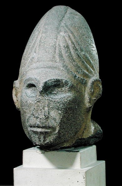 Head of a Syrian god, from Jabbil, Northern Syria, c.1700-1600 BC by Syrian Syrian